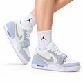 Jordan Legacy 312 Low White Wolf Grey Ice Blue Sneakers