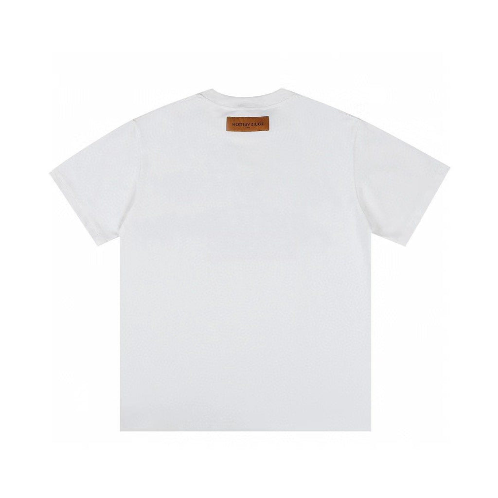 Supreme LV-Style Graffiti Graphic Short-Sleeve T-Shirt