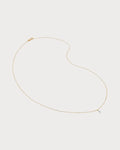MONICA VINADER Marquise 14ct Yellow Gold And 0.016ct Lab-Grown Diamond Pendant Necklace(Gold)