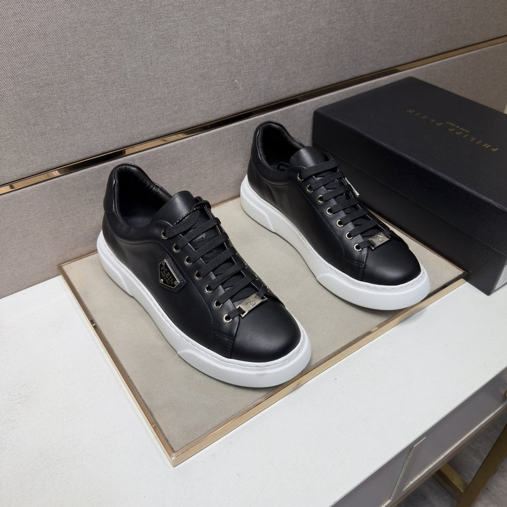 Philipp Plein Men's Black Low-Top Sneakers