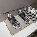 Vans Black Floral Print Low-Top Sneakers