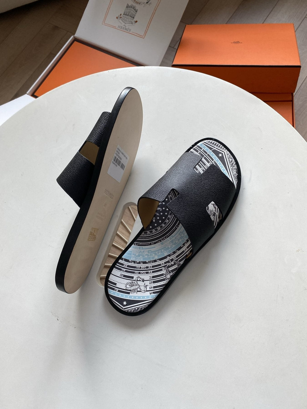 Hermès Men's H-Cut Slide Sandals
