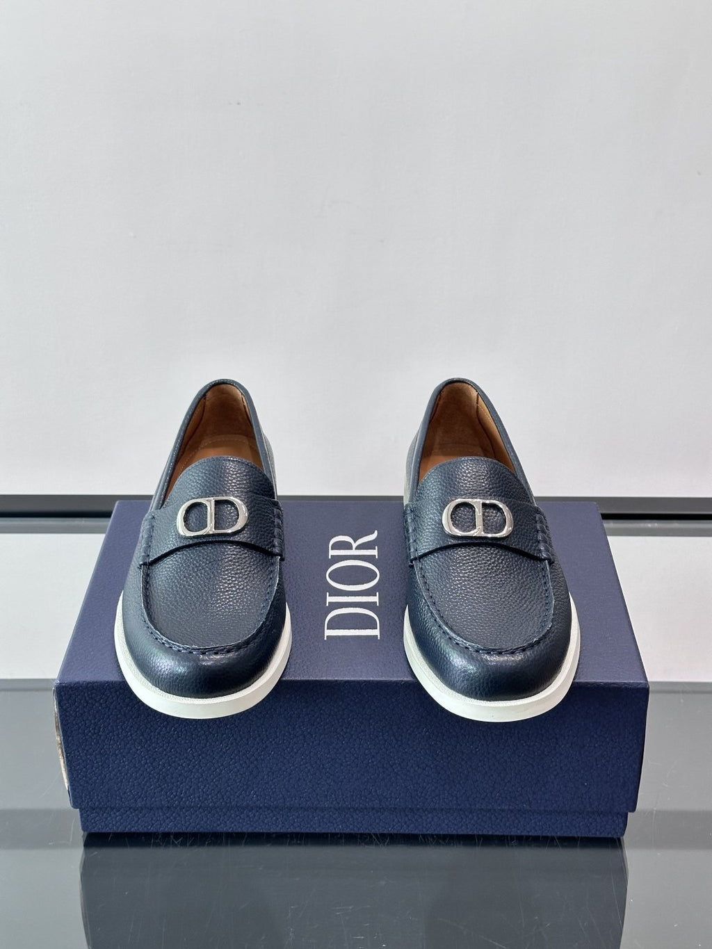Dior Men's Textured Slip-On Loafers