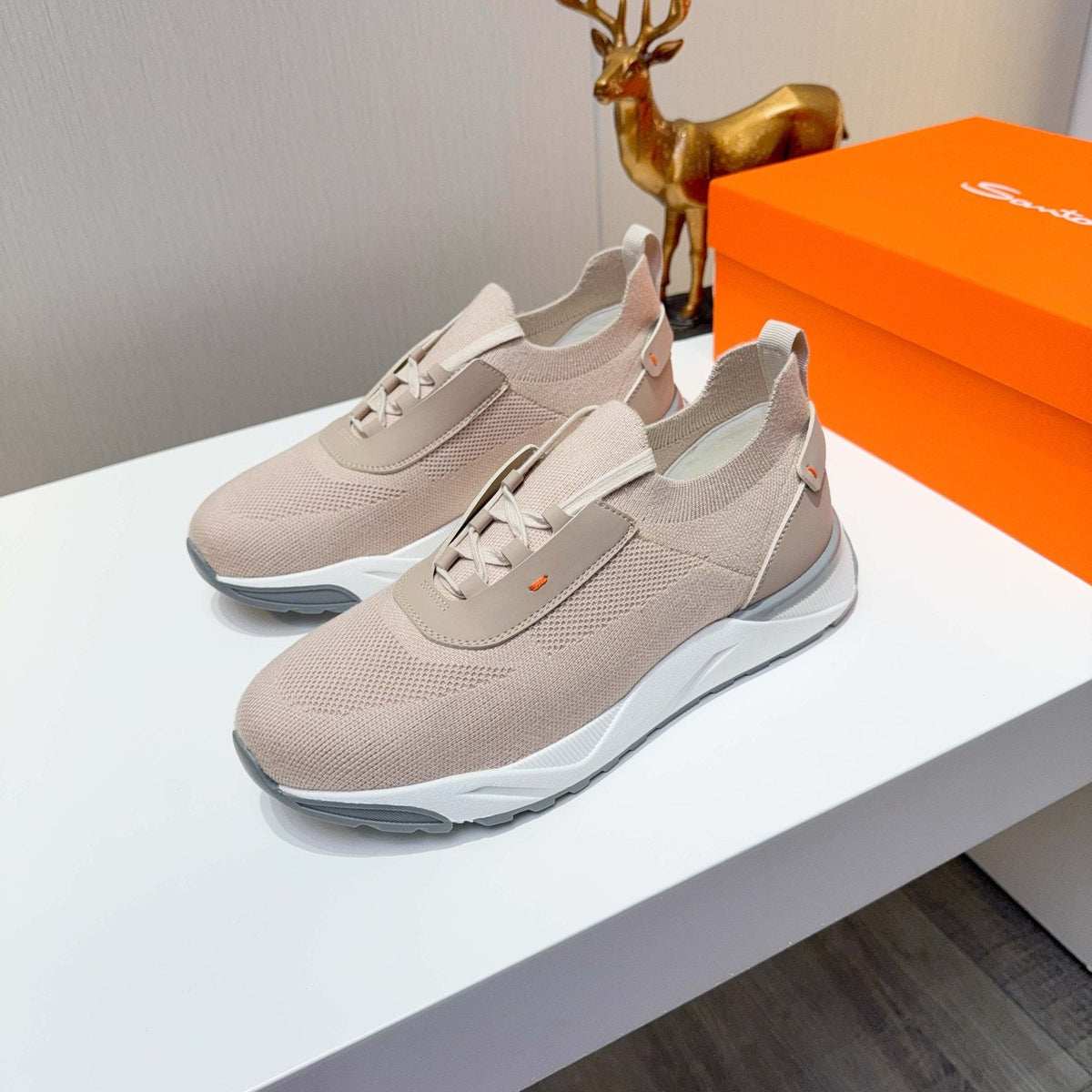 Santoni Knit Low-Top Sneakers