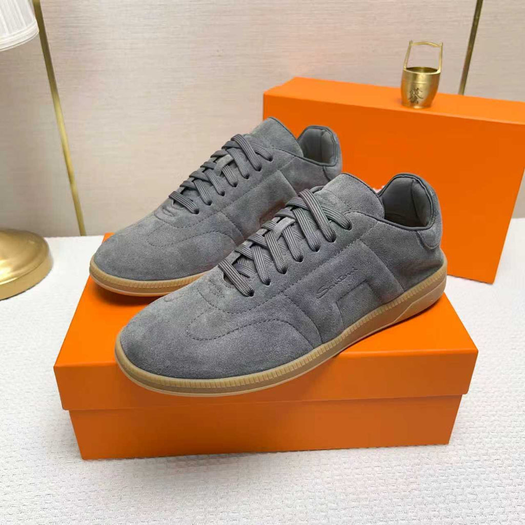 Santoni Black Low-Top Sneakers