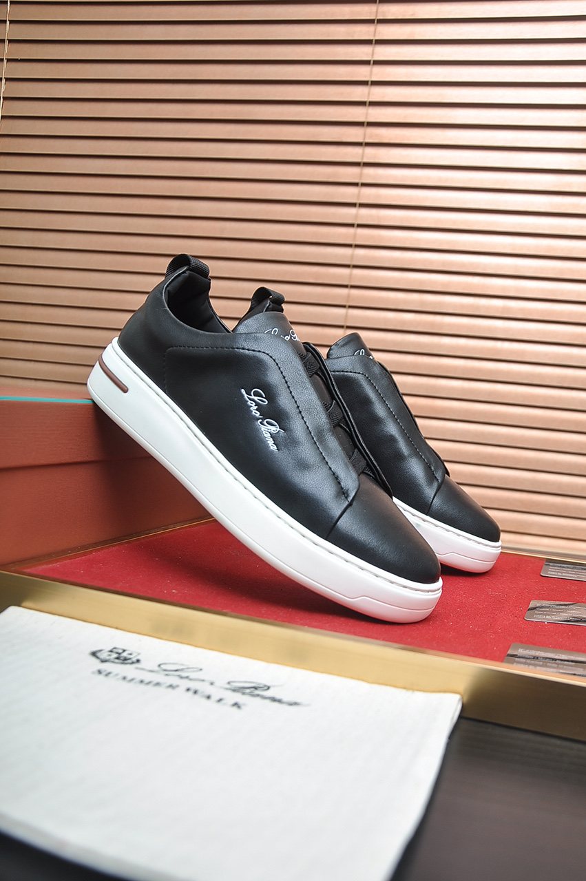 Loro Piana Low-Top Slip-On Sneakers