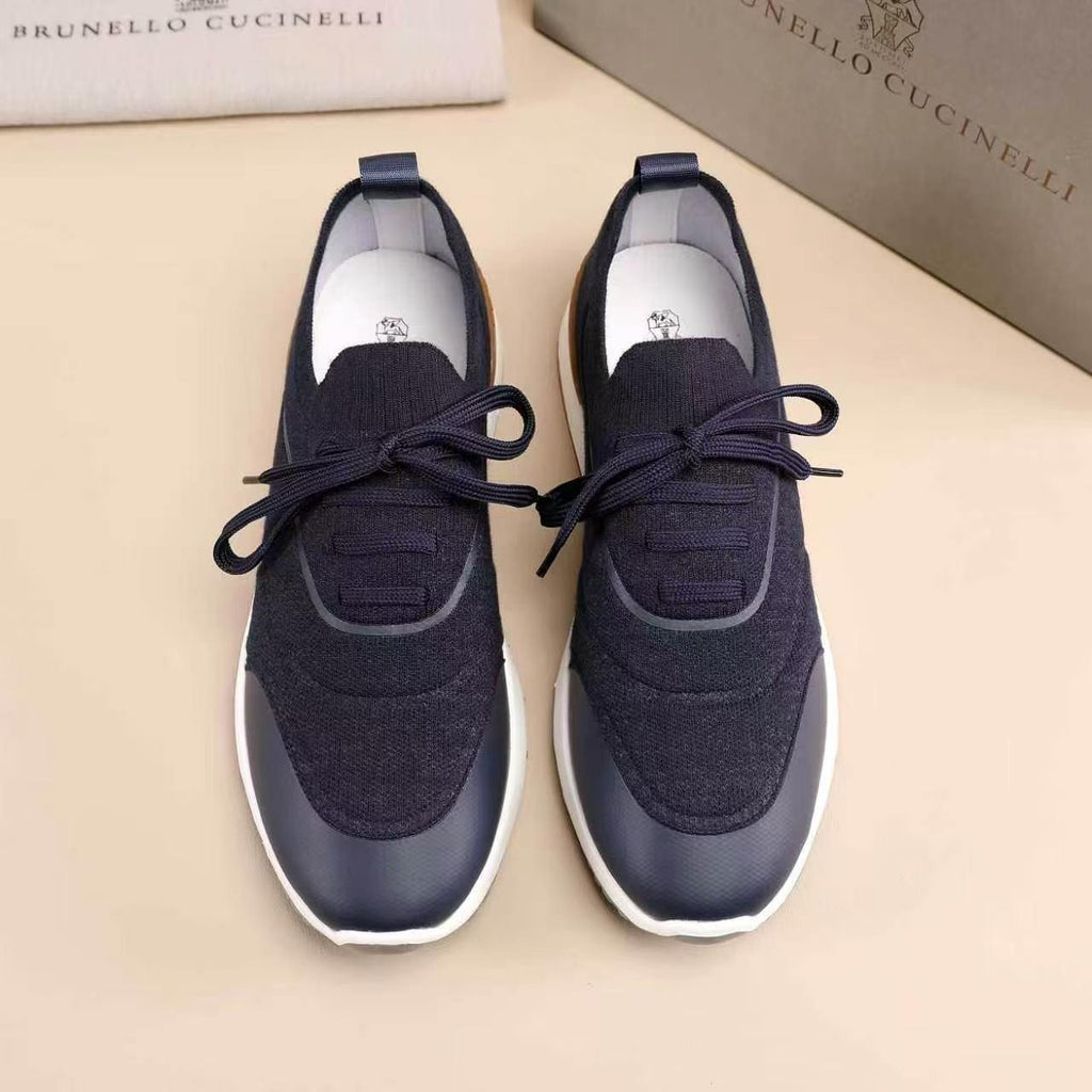 Brunello Cucinelli Men's Panel Low-Top Sneakers