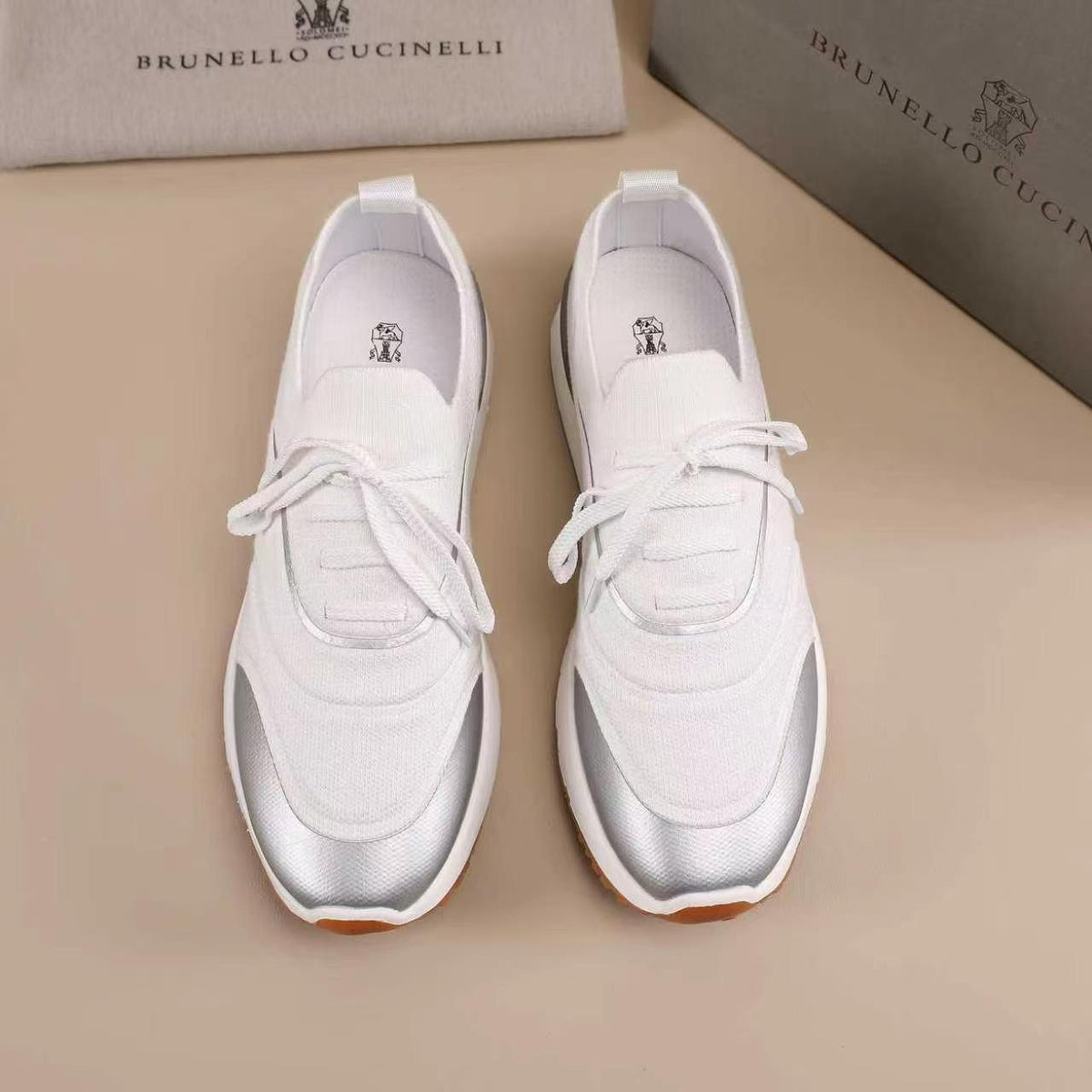 Brunello Cucinelli Men's Panel Low-Top Sneakers