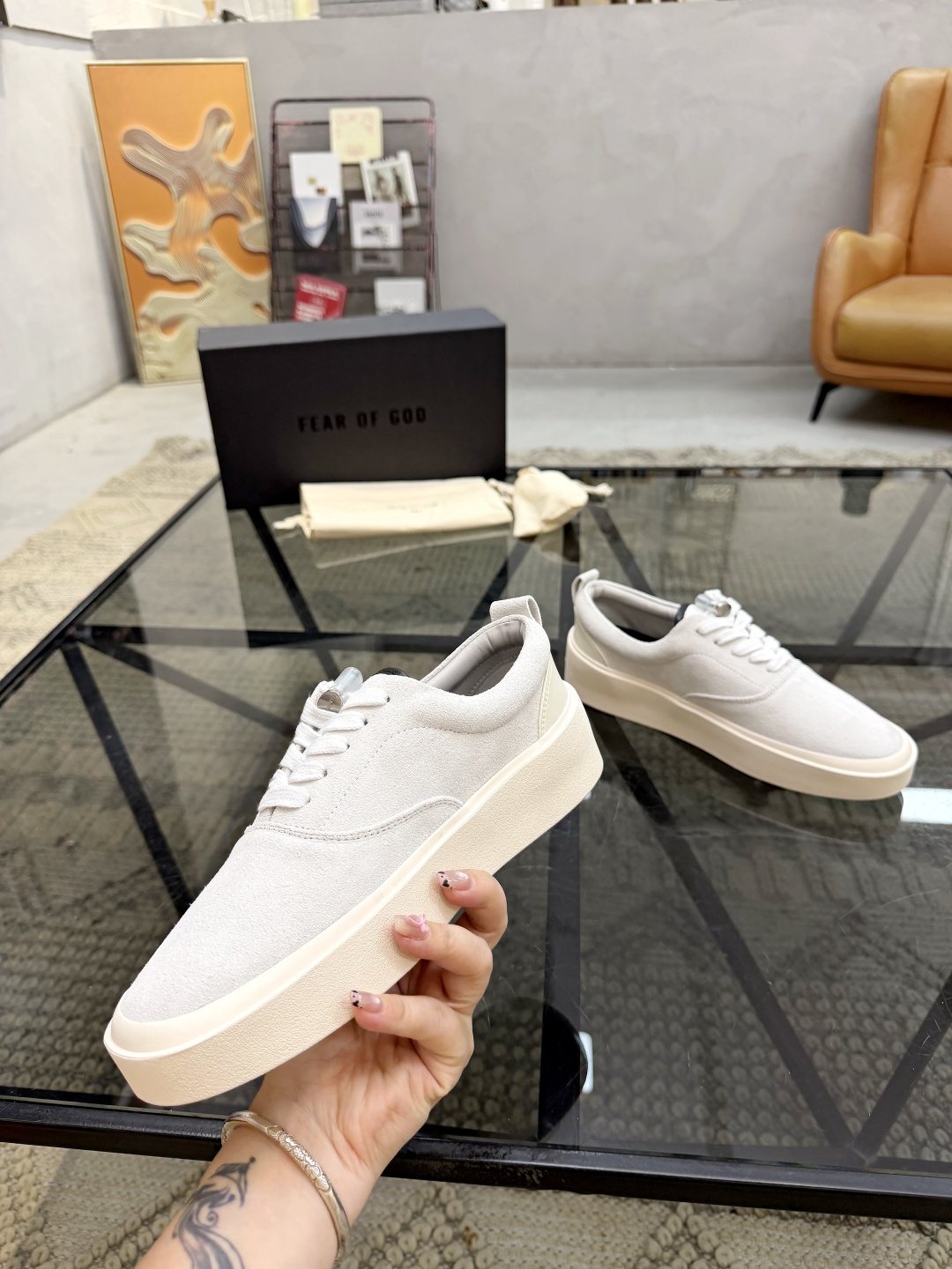 Fear of God Thick-Sole Low-Top Sneakers